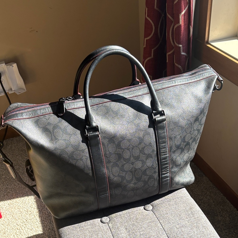 Coach Voyager Duffel Travel Bag w/ Strap A1821 - Picture 4 of 17
